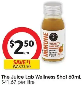 Coles The Juice Lab Wellness Shot 60mL offer