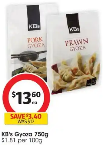 Coles KB's Gyoza 750g offer