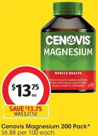 Coles Cenovis Magnesium 200 Pack offer