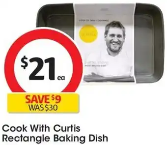 Coles Cook With Curtis Rectangle Baking Dish offer