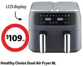 Coles Healthy Choice Dual Air Fryer 8L offer