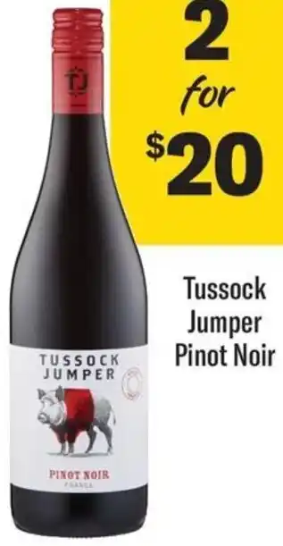 Coles Tussock Jumper Pinot Noir offer