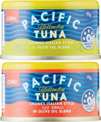 Coles Coles Pacific Tuna 95g offer