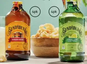 ALDI Bundaberg Drinks 4 x 375ml offer