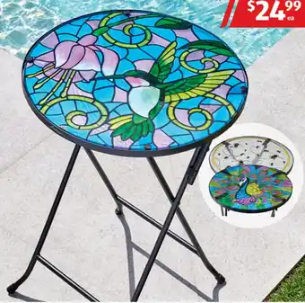 ALDI Decorative Glass Table offer