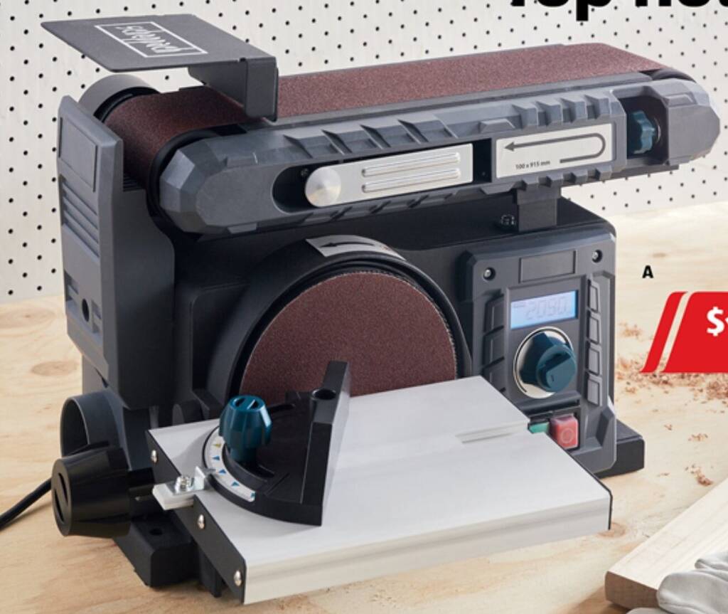 Belt and Disc Sander offer at ALDI