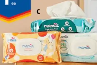 ALDI Mamia Baby Wipes 80pk offer