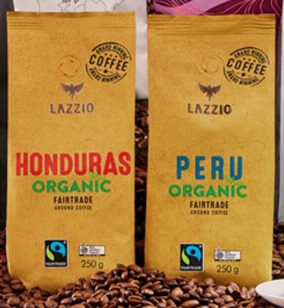 Lazzio Organic Ground Coffee 250g offer at ALDI