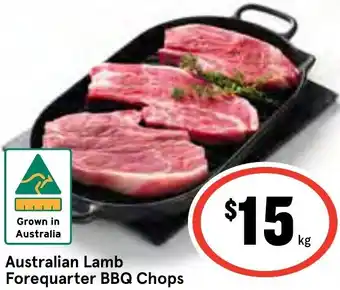 IGA Australian Lamb Forequarter BBQ Chops offer