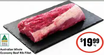 IGA Australian Whole Economy Beef Rib Fillet offer