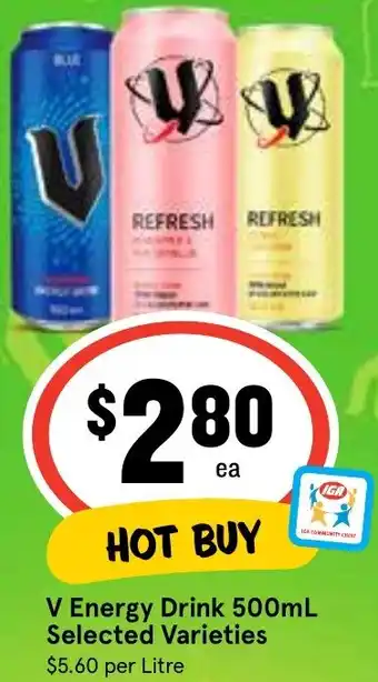 IGA V Energy Drink 500mL offer