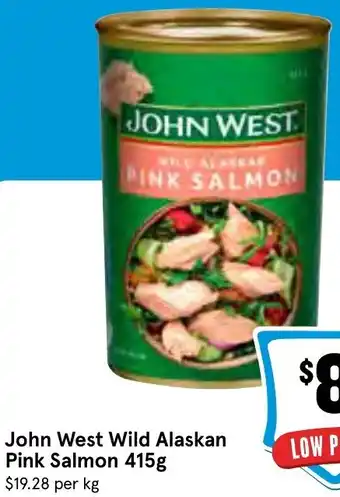 IGA John West Wild Alaskan Pink Salmon 415g offer