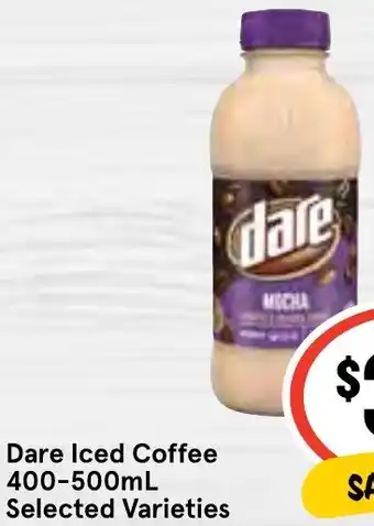 IGA Dare Iced Coffee 400-500mL offer