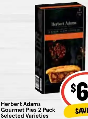 IGA Herbert Adams Gourmet Pies 2 Pack offer