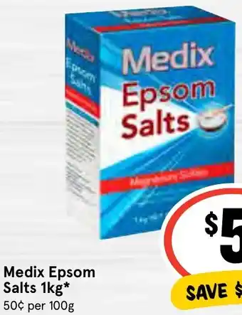 IGA Medix Epsom Salts 1kg offer