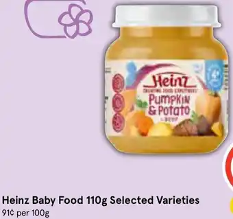IGA Heinz Baby Food 110g offer