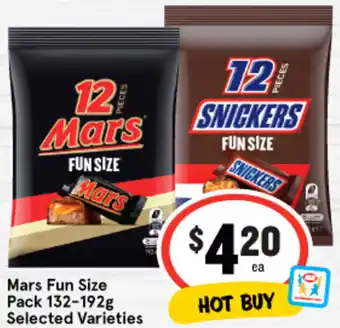 IGA Mars Fun Size Pack 132-192g offer