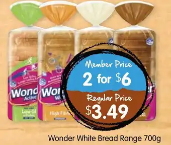 Spudshed Wonder White Bread Range 700g offer