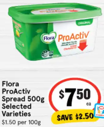 IGA Flora ProActiv Spread 500g offer