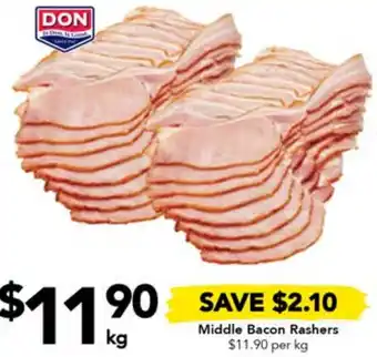 Drakes Middle Bacon Rashers offer