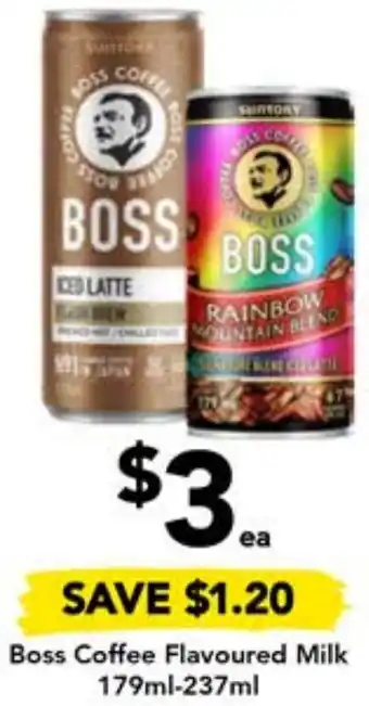 Drakes Boss Coffee Flavoured Milk 179ml-237ml offer