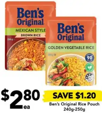 Drakes Ben's Original Rice Pouch 240g-250g offer