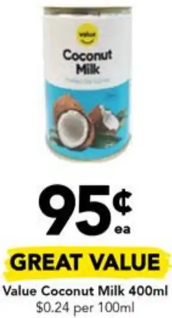 Drakes Value Coconut Milk 400ml offer