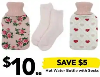 Drakes Hot Water Bottle with Socks offer