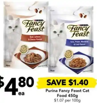 Drakes Purina Fancy Feast Cat Food 450g offer