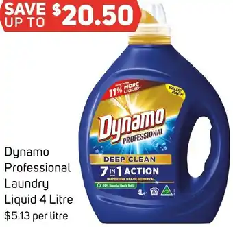 Foodland Dynamo Professional Laundry Liquid 4 Litre offer