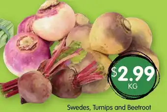 Spudshed Swedes, Turnips and Beetroot offer
