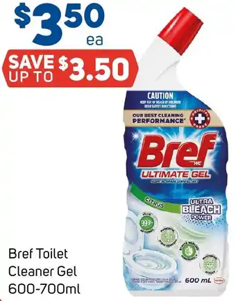 Foodland Bref Toilet Cleaner Gel 600-700ml offer