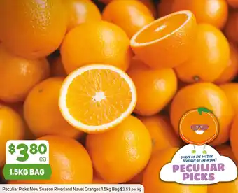 Foodland Peculiar Picks New Season Riverland Navel Oranges 1.5kg Bag offer