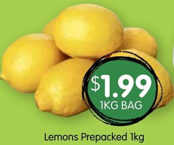 Lemons Prepacked 1kg