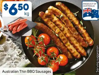 Foodland Australian Thin BBQ Sausages offer