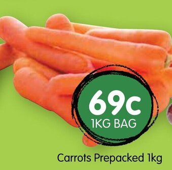 Spudshed Carrots Prepacked 1kg offer