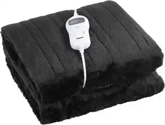 Cheap as Chips NEW Heated Throw Rug Black offer