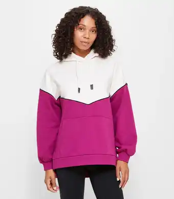 Active Spliced Oversized Hoodie