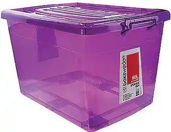 Cheap as Chips Box Sweden Heavy Duty Storage Tub 90 Litre Assorted Colours offer