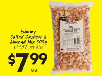Ritchies Yummy Salted Cashew & Almond Mix 500g offer