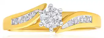 Grahams Jewellers 18ct yellow gold & white gold diamond ring offer