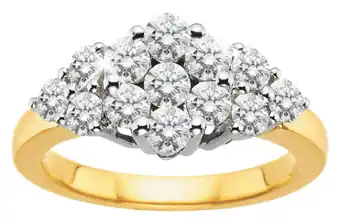 Grahams Jewellers 18ct yellow gold 'starlight' ring with 1 carat of diamonds offer