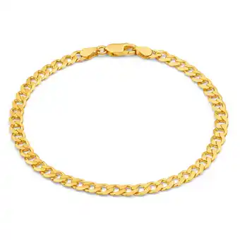 Grahams Jewellers 9ct yellow gold 21cm 120 gauge curb bracelet offer