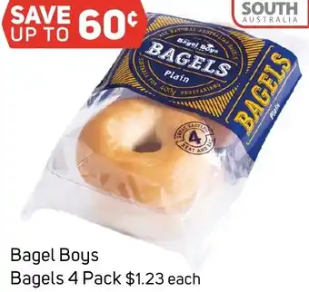 Foodland Bagel Boys Bagels 4 Pack offer