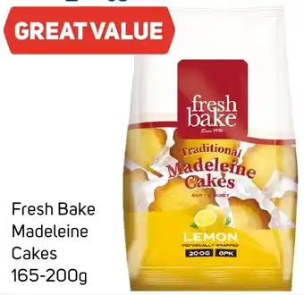 Foodland Fresh Bake Madeleine Cakes 165-200g offer