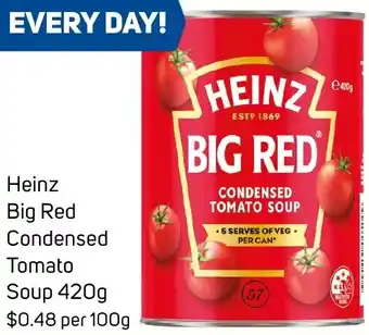 Foodland Heinz Big Red Condensed Tomato Soup 420g offer