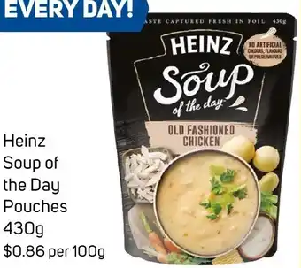 Foodland Heinz Soup of the Day Pouches 430g offer