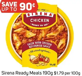 Foodland Sirena Ready Meals 190g offer