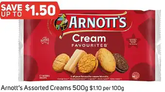 Foodland Arnott's Assorted Creams 500g offer