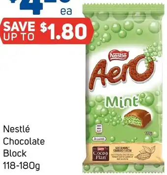 Foodland Nestlé Chocolate Block 118-180g offer